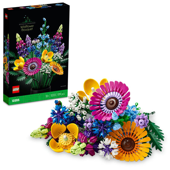 Lego Icons Wildflower Bouquet Building Blocks Toy Set 10313