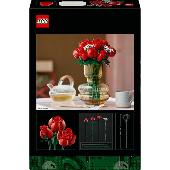 Lego Icons Botanicals Bouquet of Roses Building Blocks Toy Set 10328