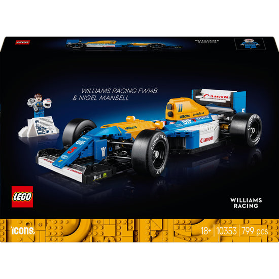 Lego Icons Williams Racing FW14B & Nigel Mansell Home Office Desk Decor 10353