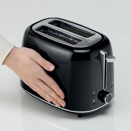 Kenwood Eterna Plastic 2 Slice Toaster Glossy Black TCP31.000BK