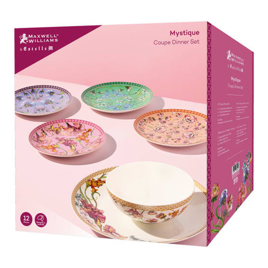 Maxwell & Williams Estelle Michaelides Mystique Coupe Dinner Set, 12-Piece YD0210
