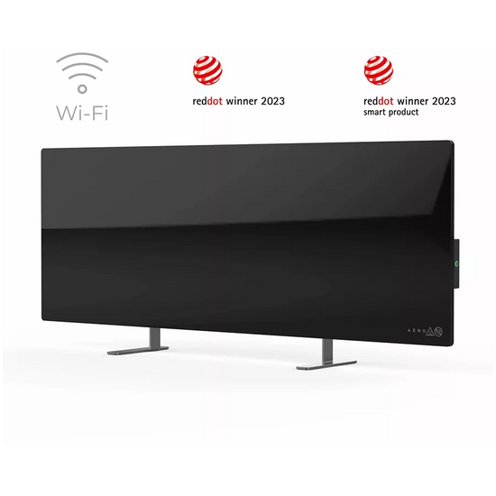AENO Premium Eco Smart Heater 700W Tempered Glass Black AGH0002S-SA