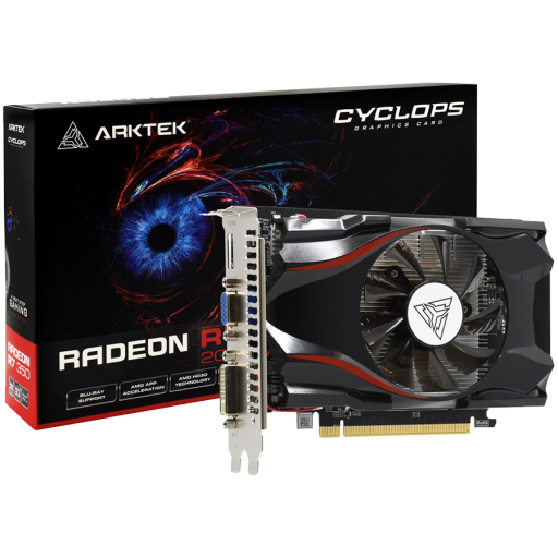 Arktek R7 350 4GB GDDR5 128Bit Full Size Single Fan