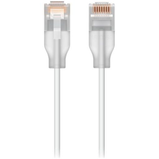 Ubiquiti UACC-Cable-Patch-EL-5M-W Nano-thin patch cable with 2.5 GbE support designed to show Etherlighting effects