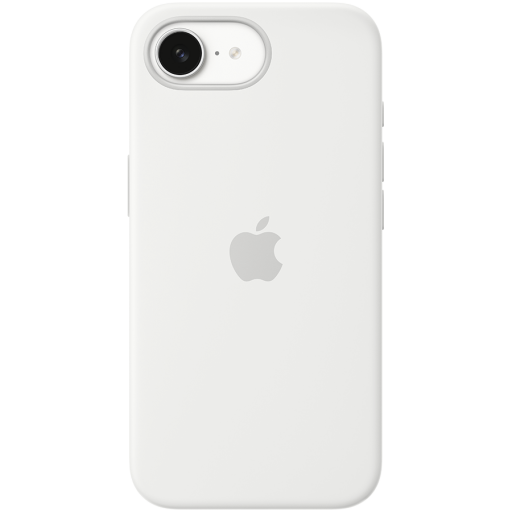 Apple iPhone 16e Silicone Case – White