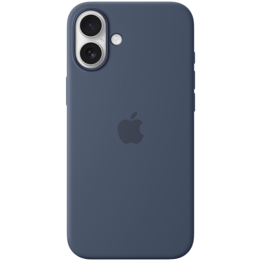 Apple iPhone 16 Plus Silicone Case with MagSafe - Denim,Model A3314