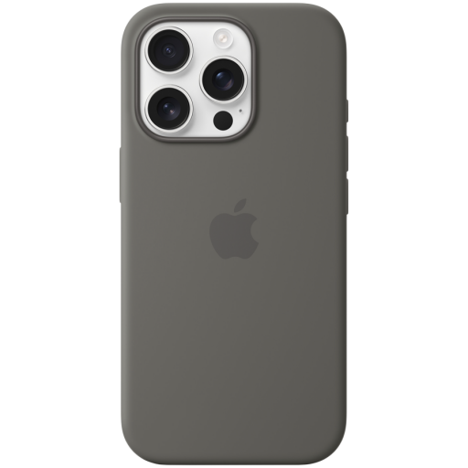 Apple iPhone 16 Pro Silicone Case with MagSafe - Stone Gray,Model A3315