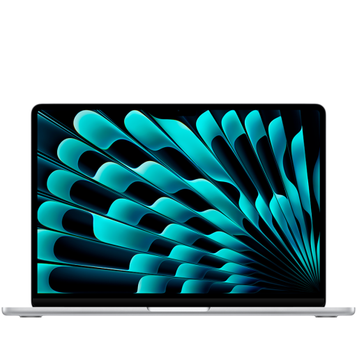 Apple 13-inch MacBook Air: Apple M4 chip with 10-core CPU and 10-core GPU, 24GB, 512GB SSD - Silver,Model A3240