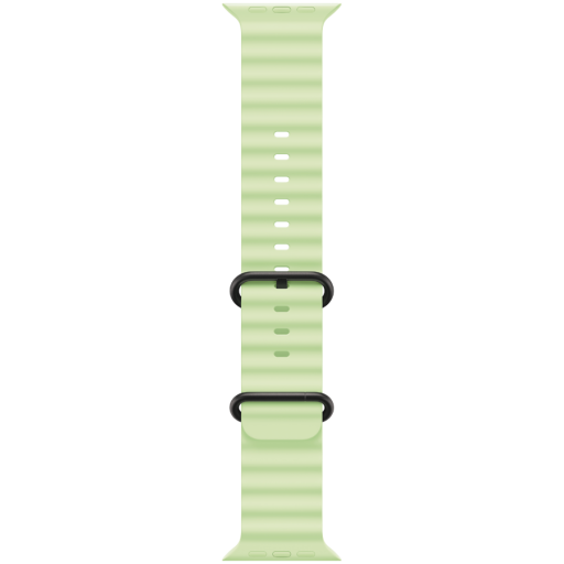 Apple 49mm Neon Green Ocean Band - Black Titanium Finish