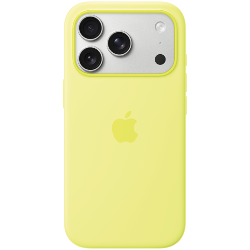 Apple iPhone 17 Pro Silicone Case with MagSafe - Neon Yellow,Model A3559