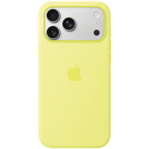 Apple iPhone 17 Pro Max Silicone Case with MagSafe - Neon Yellow,Model A3560