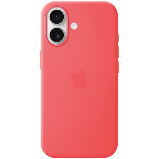 Apple iPhone 17 Silicone Case with MagSafe - Bright Guava,Model A3558