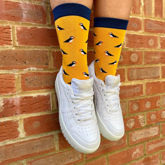 Swole Panda Puffin Bamboo Socks Size 4-7