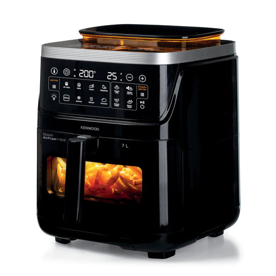 Kenwood - 7L Air Fryer & Steamer 3-in-1 With Window HFS92.000BK