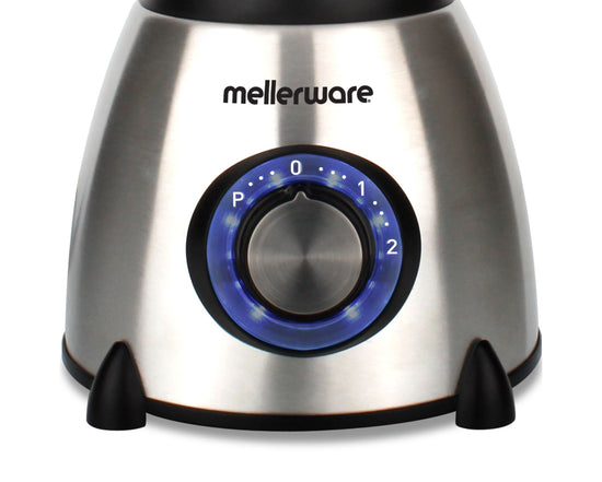 Mellerware Jug Blender With Coffee Mill Stainless Steel Brushed 1.5L 550W Optima 62600C