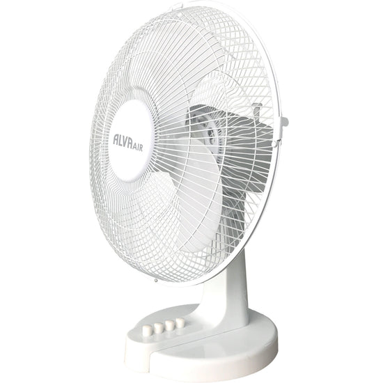 Alva 40cm Plastic Desk Fan (White) ACS209