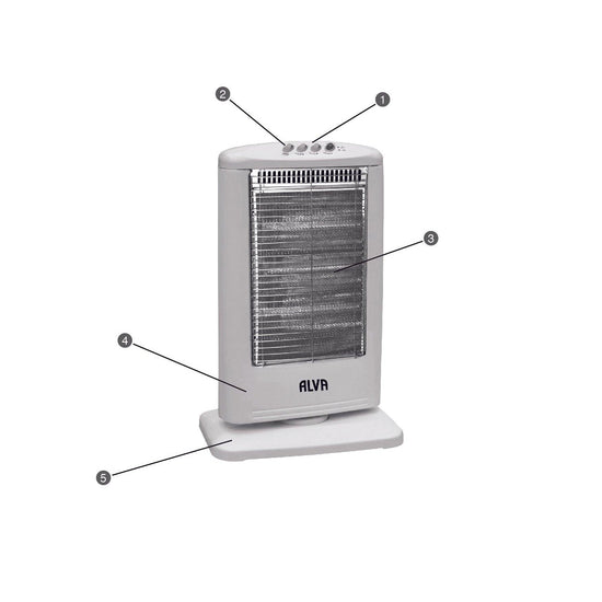 Alva Electric Halogen Heater 1200W EIH500