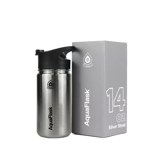 Aquaflask 414ml Flask Silver Steel AF-P10