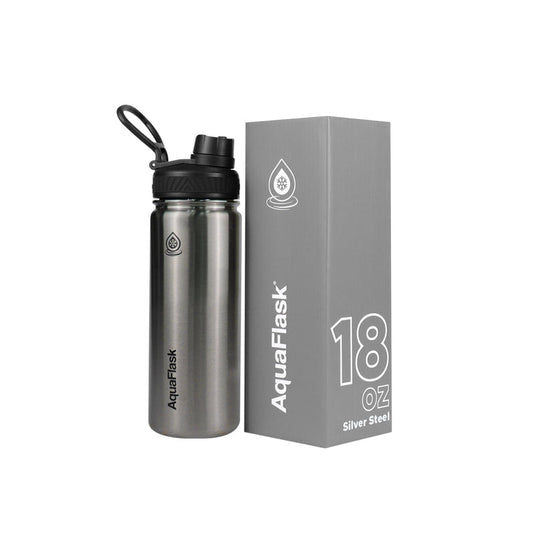 Aquaflask 532ml Flask Silver Steel AF-Q09