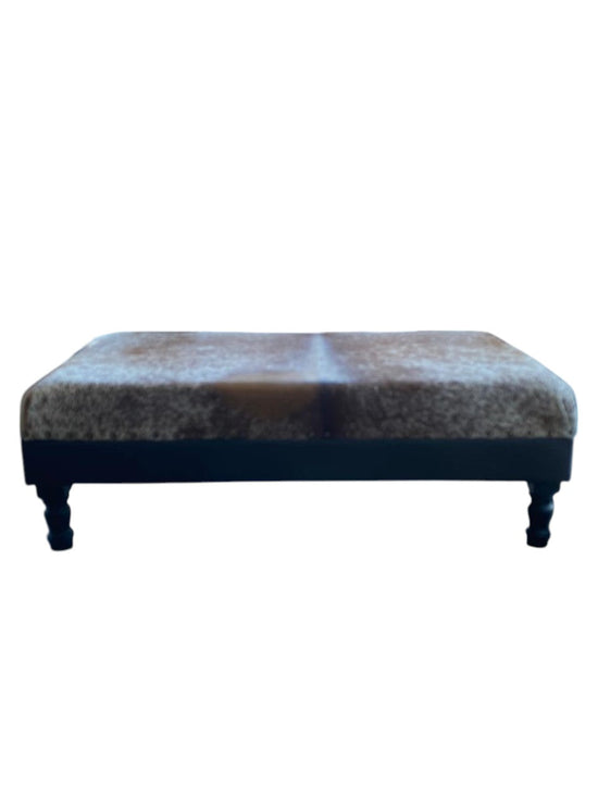 Authentic Nguni Cowhide Ottoman the hide shop