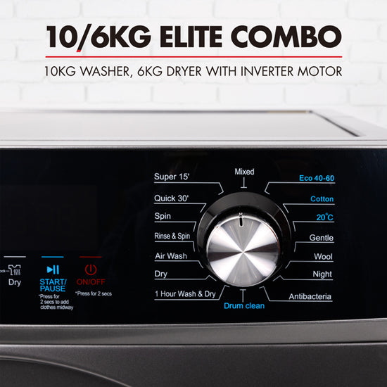 Bennett Read 10 or 6kg Elite Combo Washer and Dryer JCD103