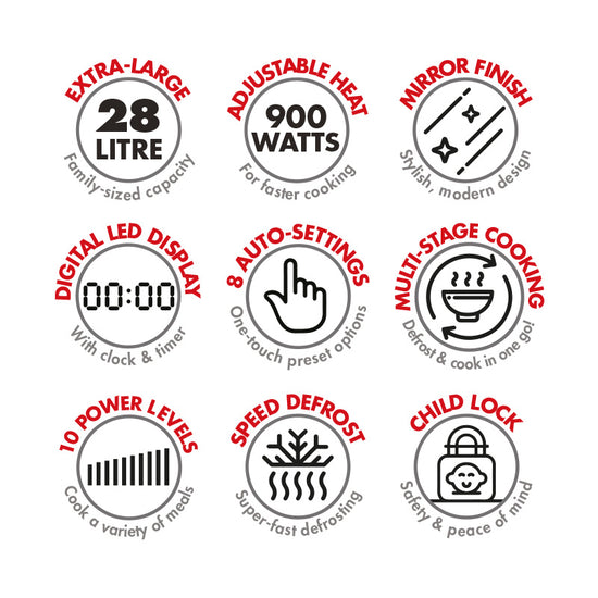 Bennett Read 28L Digital Microwave KMW102