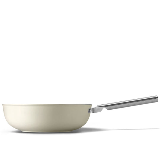 Smeg Non-Stick Wok 30cm Cream CKFW3001CRM