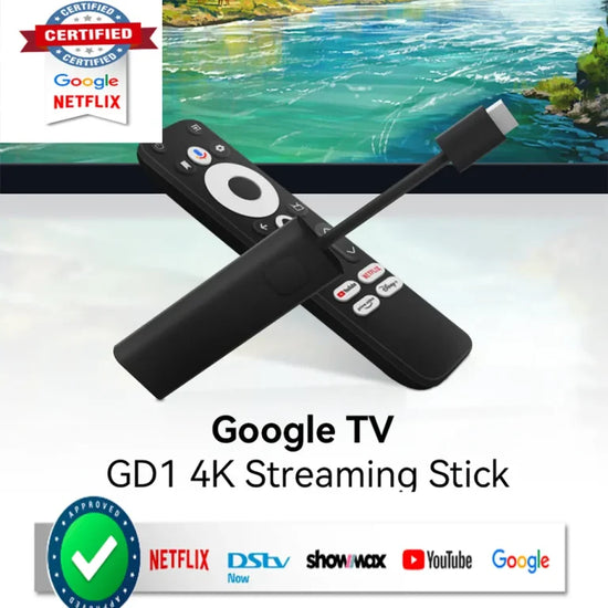 Dcolor Google & Netflix Certified 4K Google TV DongleĀ GD1
