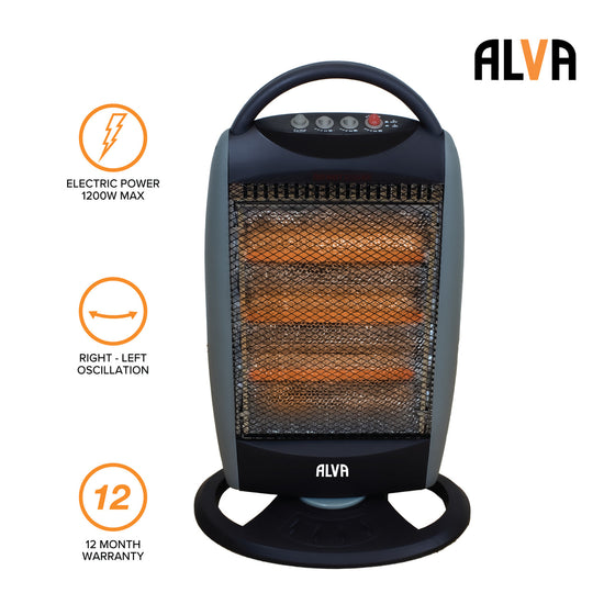 Alva Electric Quartz Heater 1200W EIH422