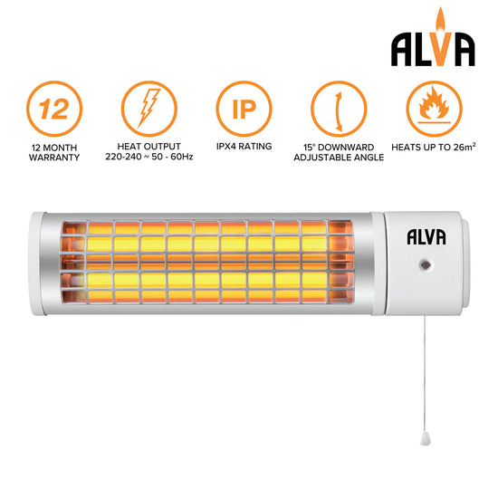 Alva Electric Quartz Bathroom Heater EIH600