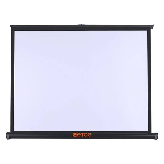 ETOE 50-Inch Manual Pull-Up Projector Screen ā 4:3 Aspect Ratio