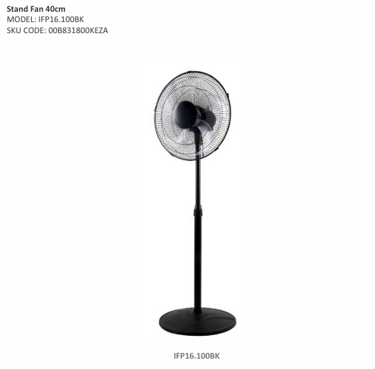KENWOOD STAND FAN 40CM 75W, IFP16.100BK