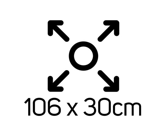 Mellerware Ironing Board Powder Coat White 106 X 30Cm Essentials MELIB01