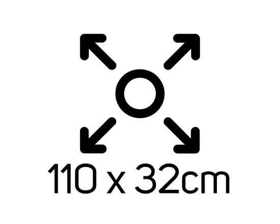 Mellerware Ironing Board Powder Coat White 110 X 32Cm "Evolution MELIB02