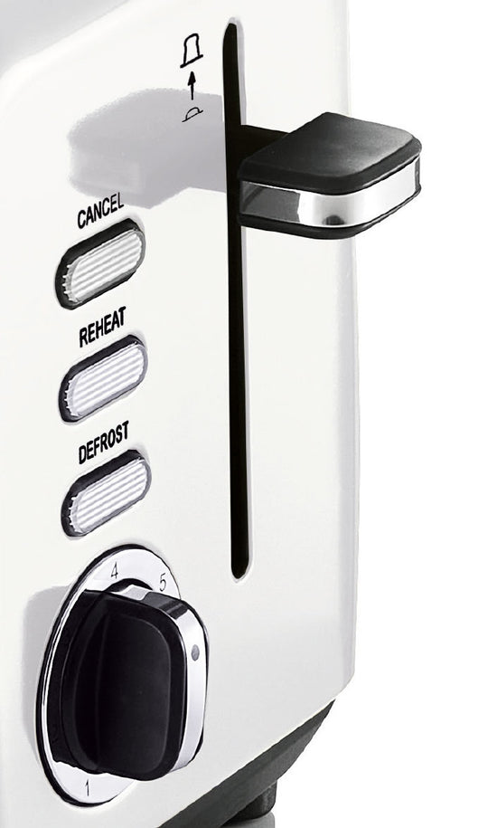 Swan Townhouse Stainless Steel Pearl White 2 Slice Toaster STH2W