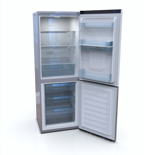 Defy Frost Free Fridge Freezer with Water Dispenser – Metallic - DAC639