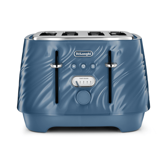 Delonghi Ballerina Seta Breakfast Set Bundle Silk Blue