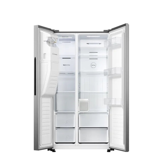 Hisense 474L Side By Side Fridge Freezer Stainless Steel H690SSIDL