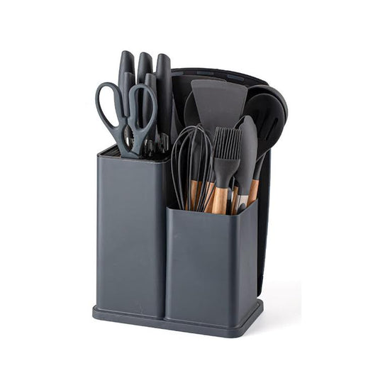 Kitchen Life 19 Piece Kitchen Utensil Set Dark Grey