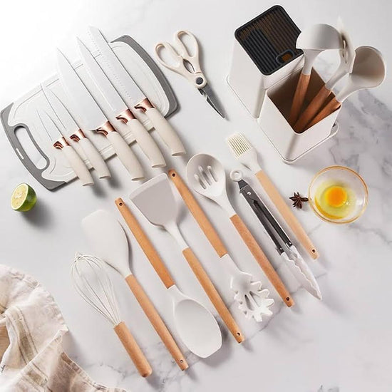 Kitchen Life 19 Piece Kitchen Utensil Set White