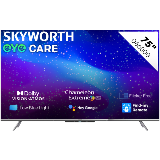 Skyworth 75-inch QLED Google TV-75Q6600G
