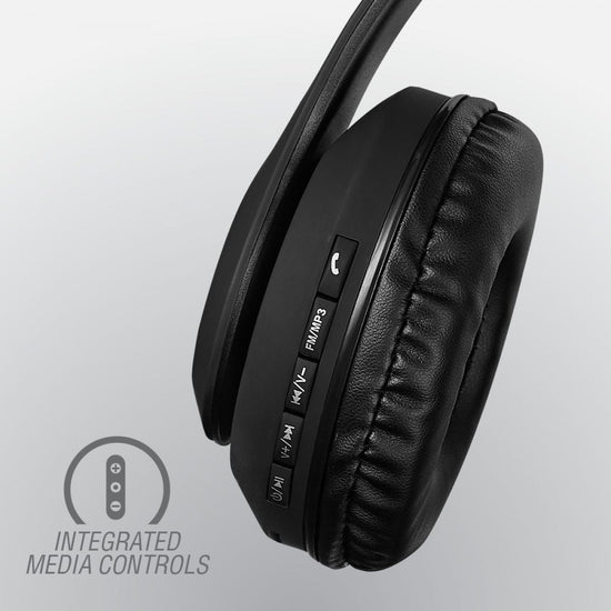 Volkano Impulse Series Wireless Bluetooth Headphones - Black