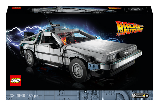 Lego Icons Back to the Future Time Machine 10300 Building Toy Set 10300