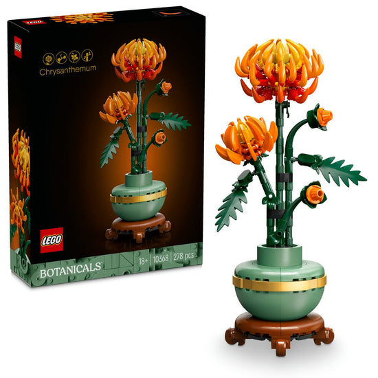 Lego Icons Chrysanthemum Flower Decor Building Set 10368