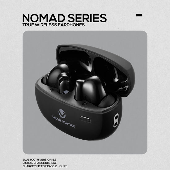 Volkano Nomad Active Noise Cancelling True Wireless Earphones - Black