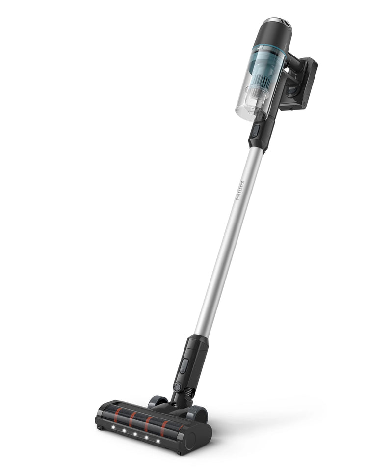 Cordless vacuum cleaner on a white background