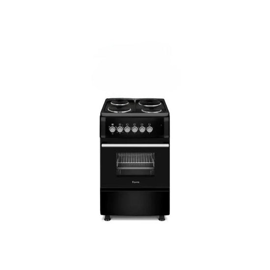Ferre 500mm Black 4 Plate Electric Free Standing Oven F5C04E3.T.B