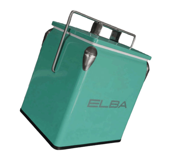 Elba Metal Cooler Box 13 Litre Mint 05/MCB-M