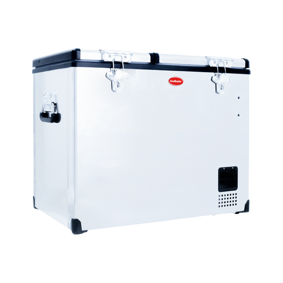 Snomaster 72lt Dual Compartment Stainless Steel Fridge/Freezer - SMDZ-CL72D