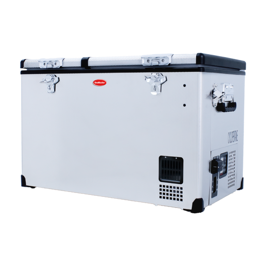 Snomaster 66lt Dual Compartment Stainless Steel Fridge/Freezer - SMDZ-EX67D